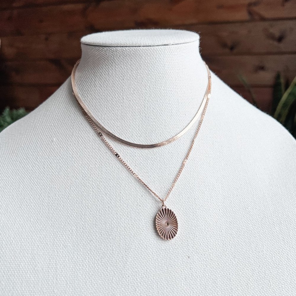 THE IRENE LAYERED NECKLACE GOLD